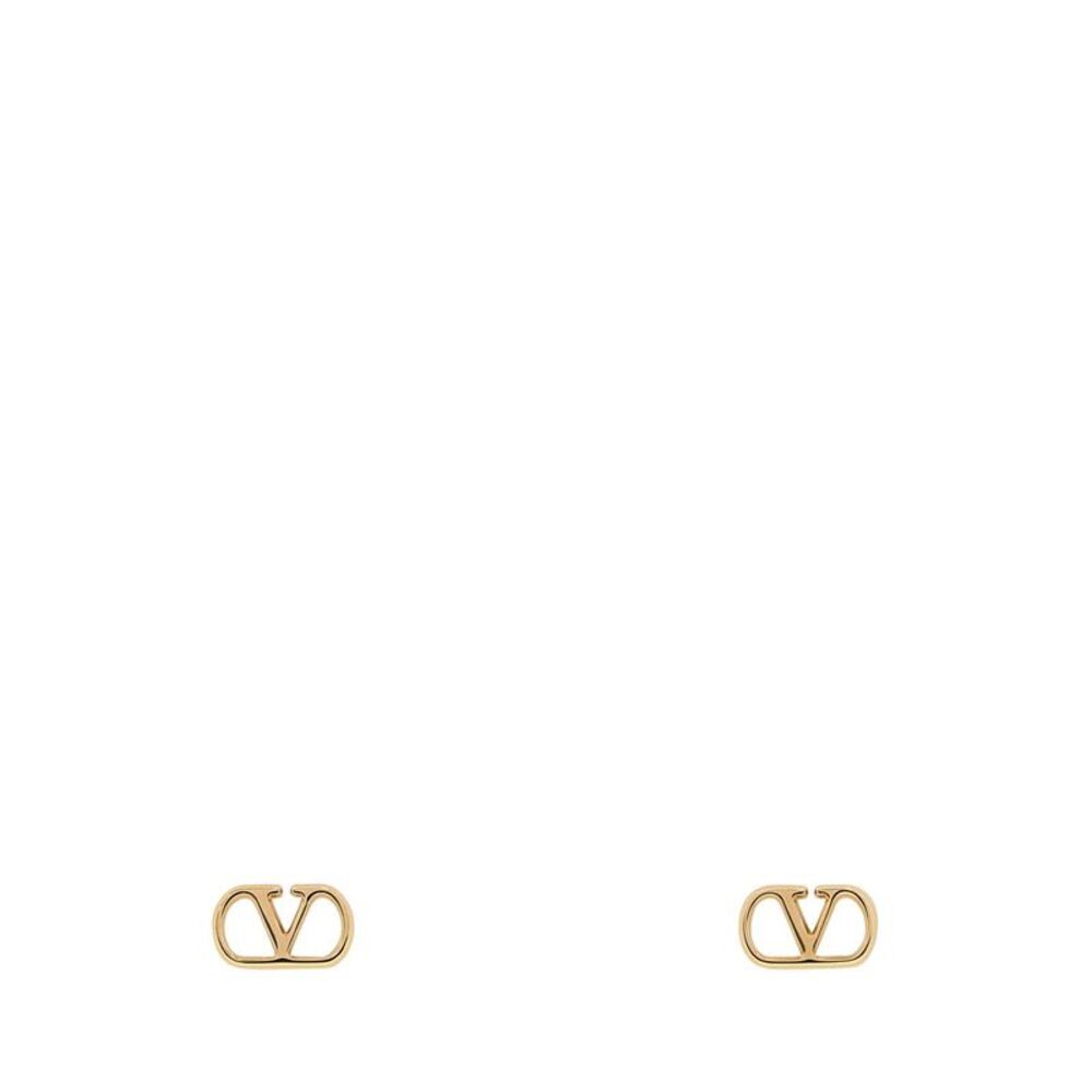 Valentino Garavani Women Gold Metal Vlogo Signature Earrings
